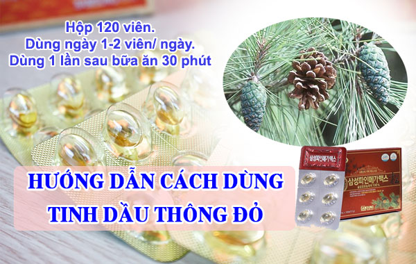 tinh dầu thông đỏ hàn quốc